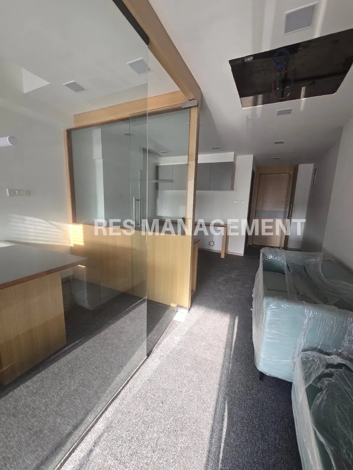 Fully Furnished office for Rent Ambali Road  cabin conference 4 seating