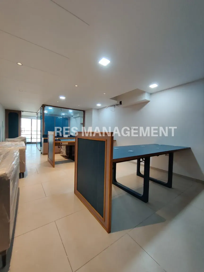 Fully Furnished office for Rent in Akshar Square Bodakdev 1 cabin 1 conference 12 seating