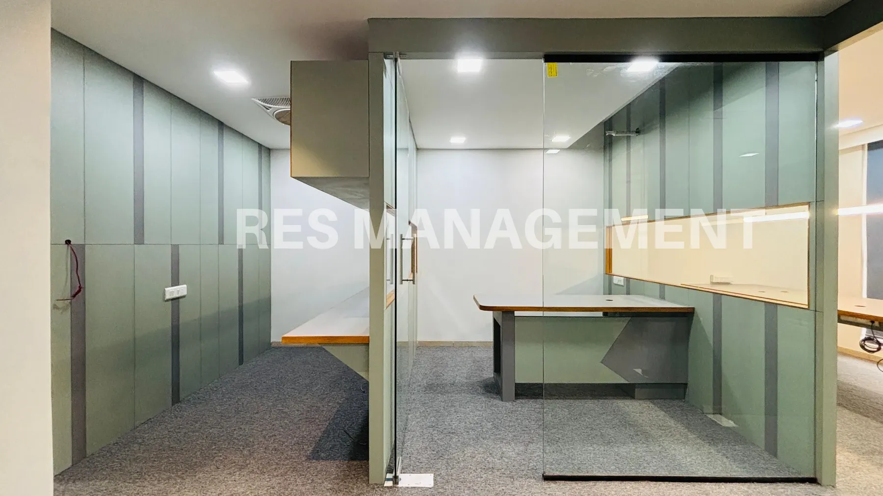 Fully Furnished office for Rent Ambali Road 2 cabin 1 conference  15 seating