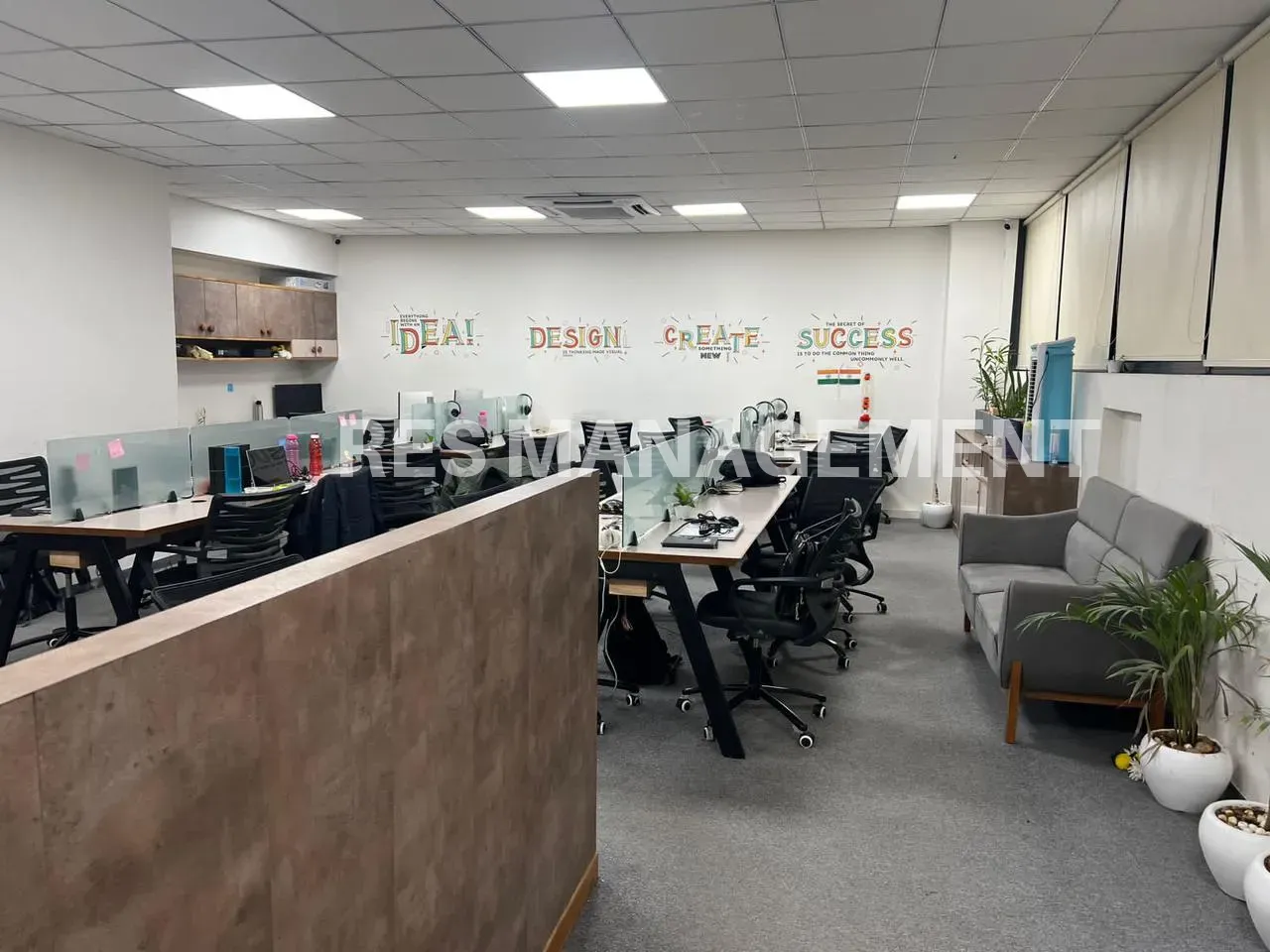 Fully Furnished office for Rent 3350 sq.ft. Satellite 3 cabin 59 seating conference  reception waiting