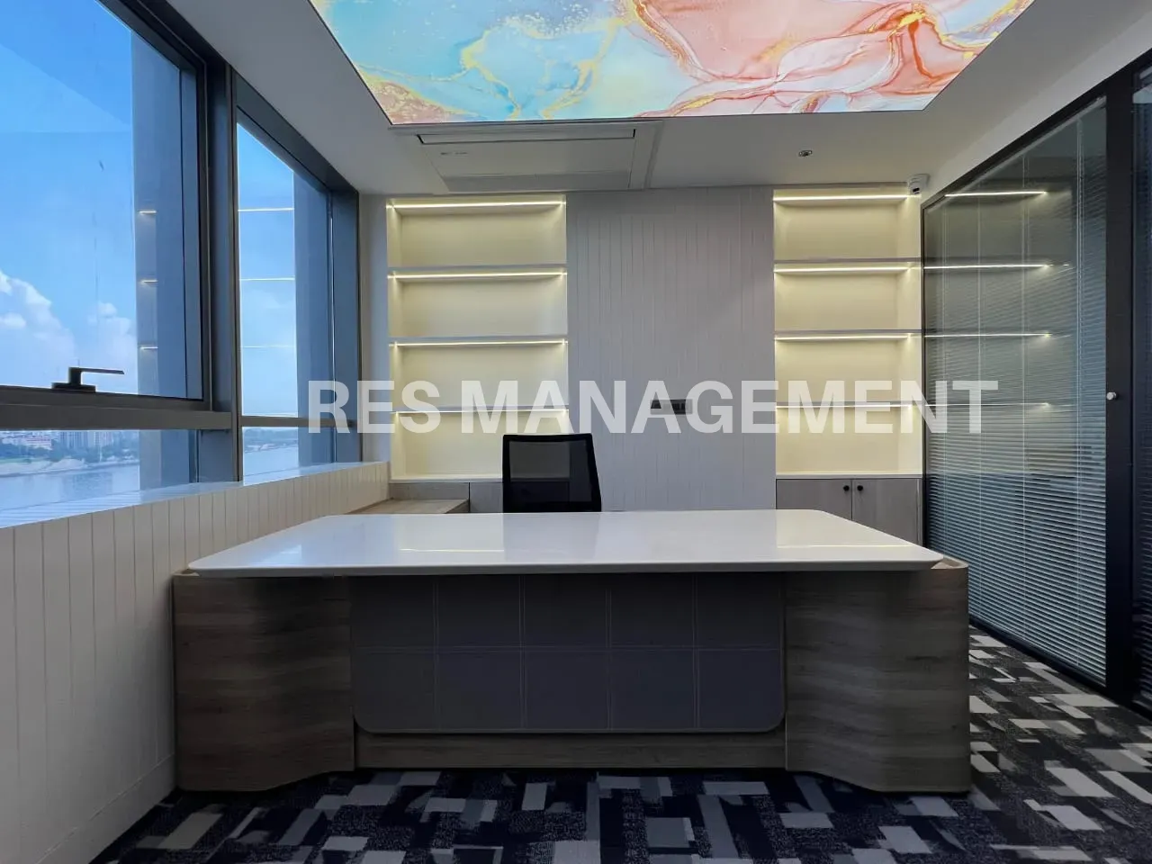 Fully Furnished office for Rent Ashram road 3 cabin 1 conference 80  seating