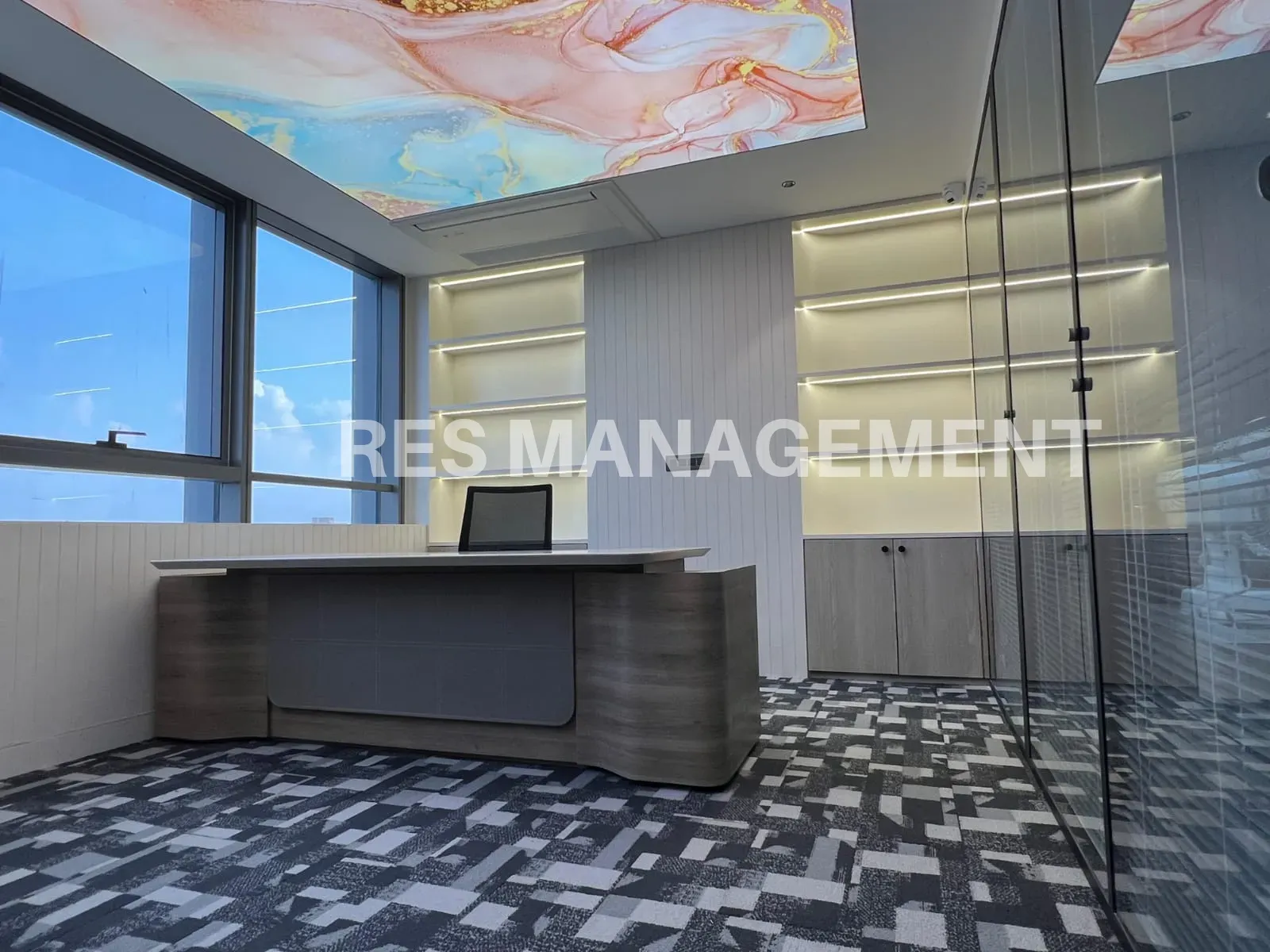 Fully Furnished office for Rent Ashram road 3 cabin 1 conference 80  seating