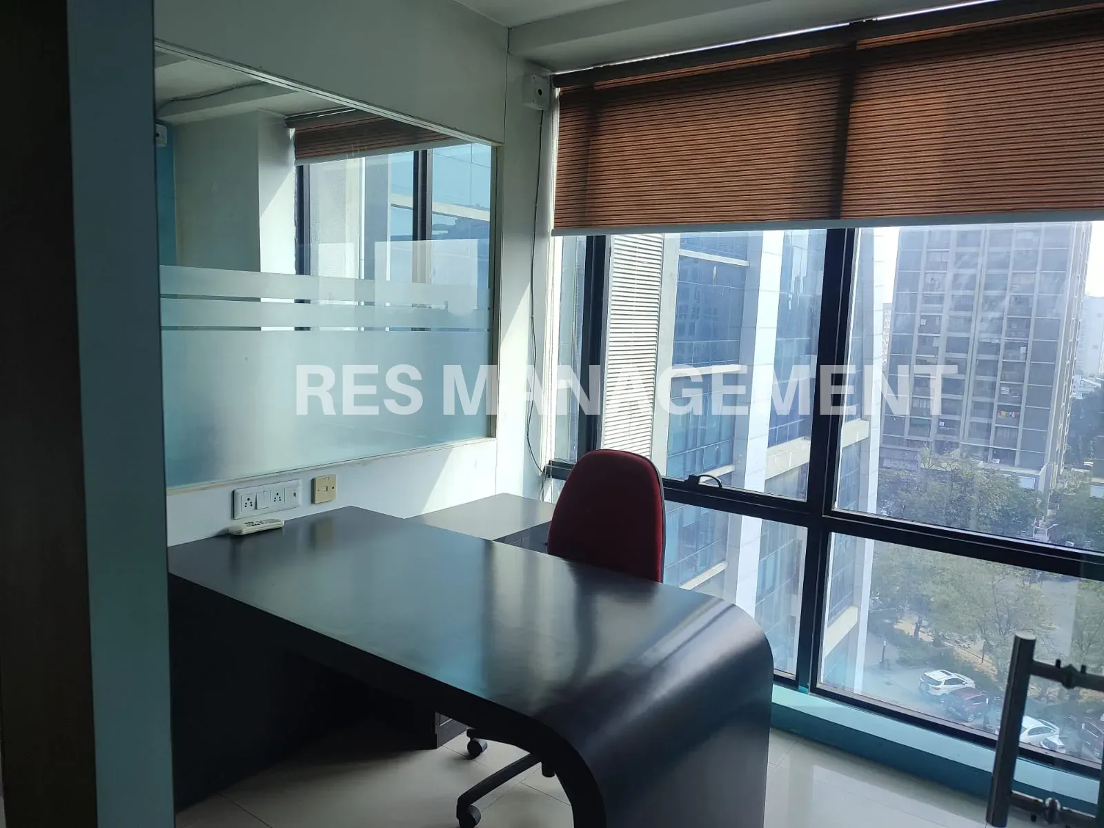 Fully Furnished office for Rent prahladnagar 3 cabin 1 conference 50  seating