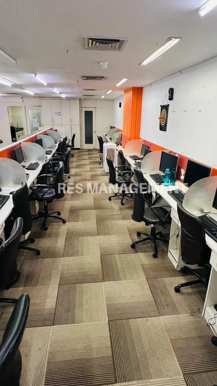 Fully furnished office for rent in Prahladnagar 1 cabin conference 65 work station 