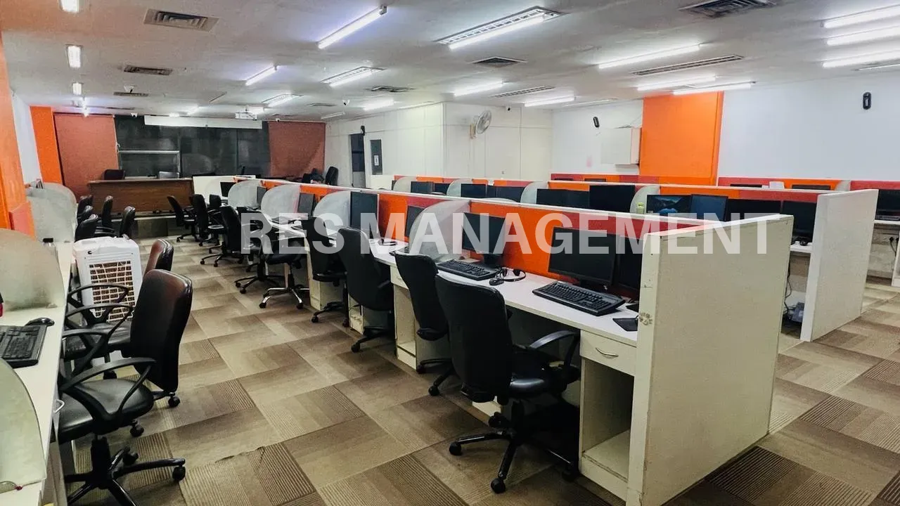 Fully furnished office for rent in Prahladnagar 1 cabin conference 65 work station 