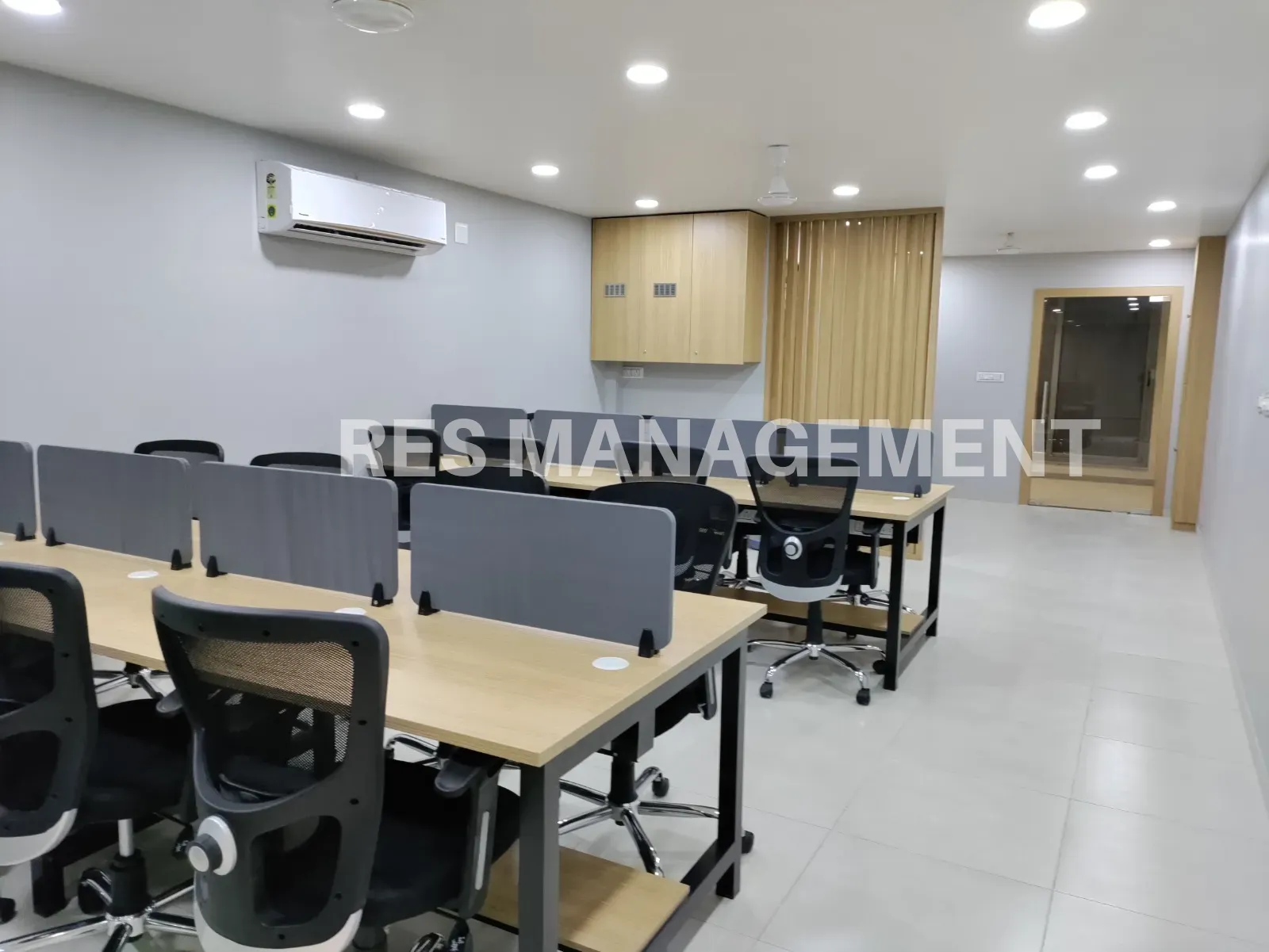 Fully Furnished office for Rent Shyamal Cross Road 1 cabin 16 seating
