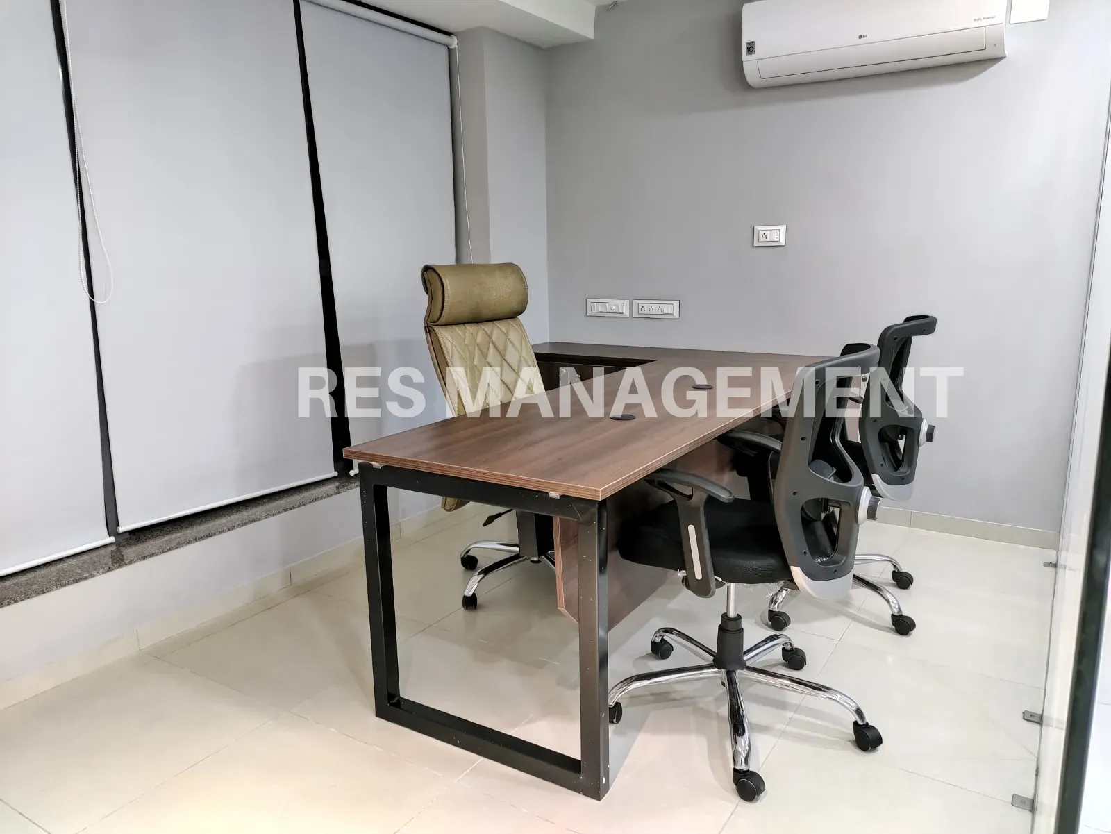 Fully Furnished office for Rent Shyamal Cross Road 1 cabin 16 seating