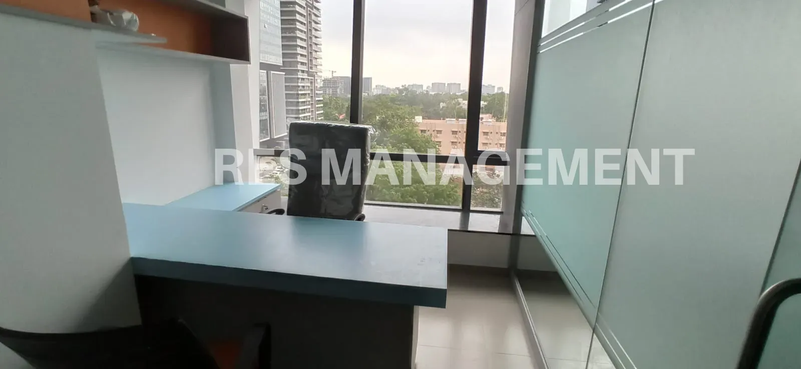 Fully Furnished office for Rent SG Highway 1 cabin conference 22 seating Shivalik Shilp