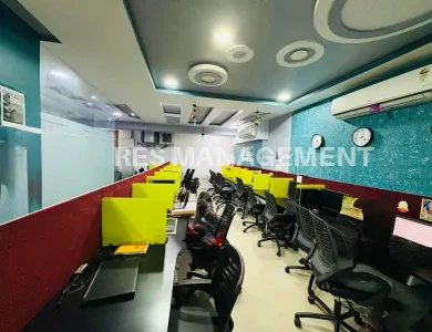 Fully Furnished office for Rent vastrapur 1 cabin 22 seating