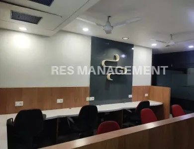 Fully Furnished office for Rent prahladnagar 3 cabin 1 conference 50  seating