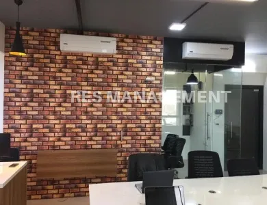 Fully Furnished office for Rent prahlad nagar  Corporate road 1 cabin 18 seating