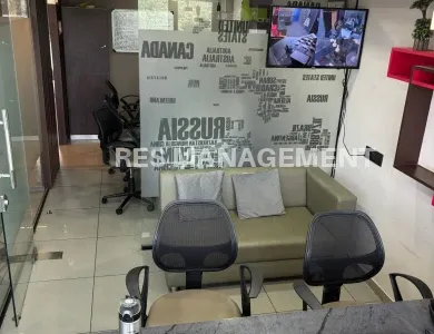 Fully Furnished office for Rent Satellite 1 cabin 1 conference 3 seating