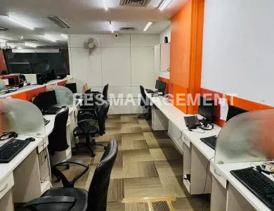 Fully furnished office for rent in Prahladnagar 1 cabin conference 65 work station 