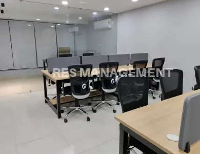 Fully Furnished office for Rent Shyamal Cross Road 1 cabin 16 seating