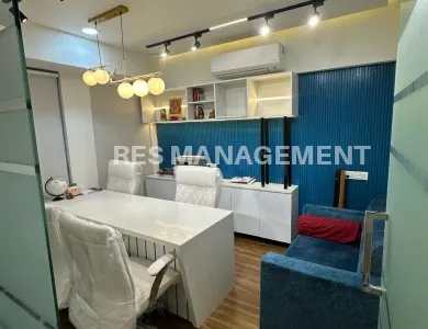 Fully Furnished office for Rent Sindhubhavan road 1 cabin conference 2 seating