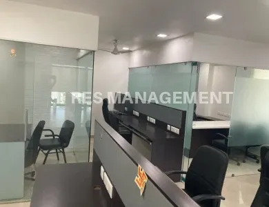 Fully Furnished office for Rent SG Highway  Prahlad nagar  1 cabin 16 seating
