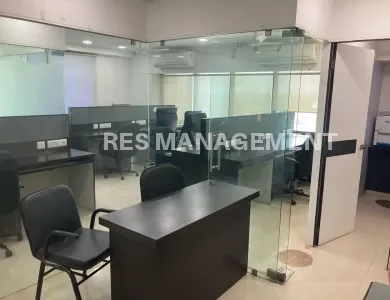 Fully Furnished office for Rent SG Highway  Prahlad nagar  1 cabin 16 seating