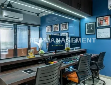 Fully Furnished office for Rent in Shyamal 1 cabin 8 seating