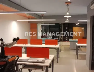 Fully Furnished office for Rent SG Highway 1 cabin conference 22 seating Shivalik Shilp