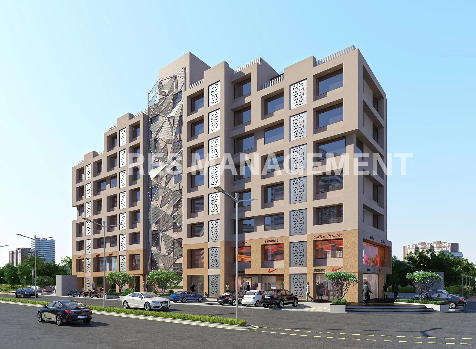 Shop for Rent in Skylar Building Prahlad Nagar, Ahmedabad