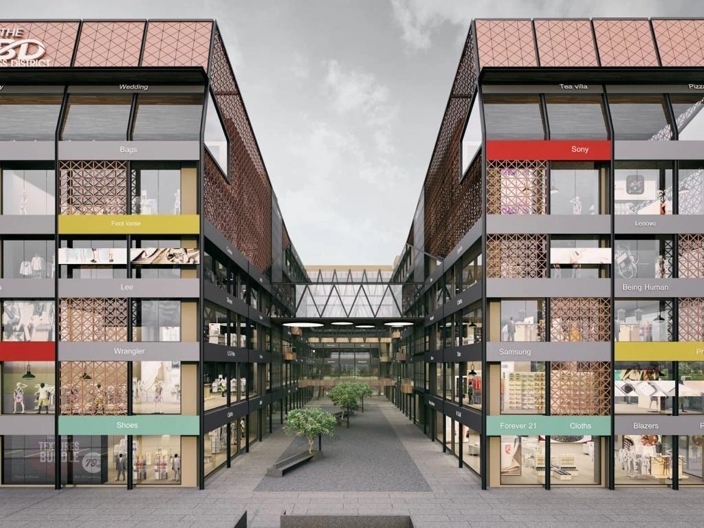 The CBD Shopping Centre in Zundal, Ahmedabad