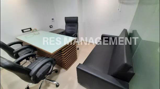 916 sq.ft. office Fully Furnished in Shivalik Shilp 1 cabin conference 17 seating