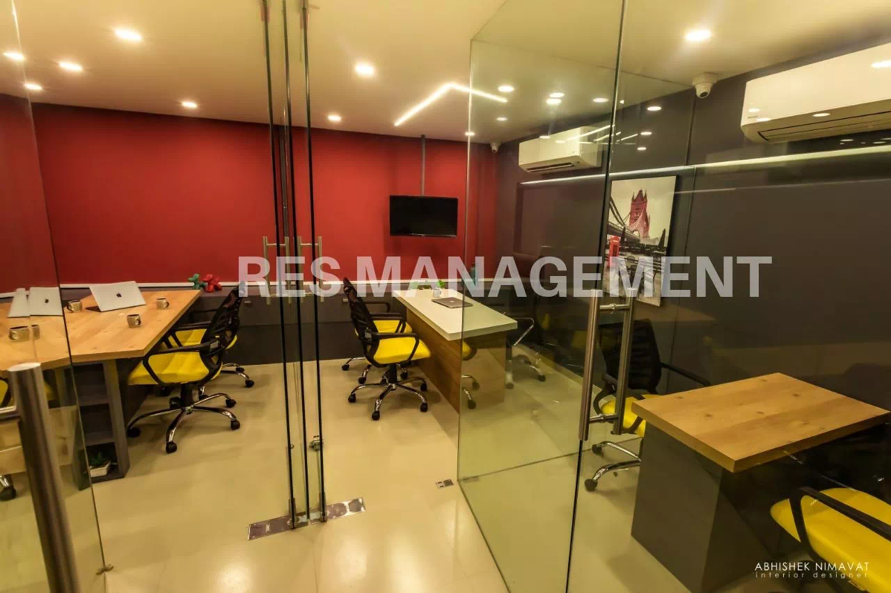 1255 ft office for rent fully furnished with 3 cabin conference 28 seating