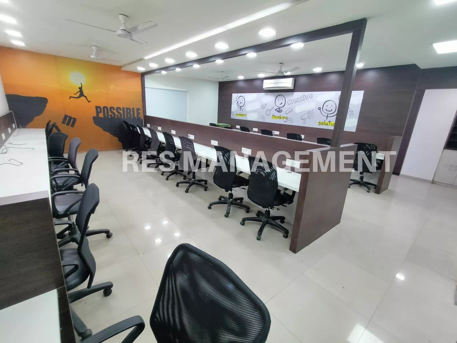 3500 ft Fully Furnished Office For Rent Shyamal Cross Road