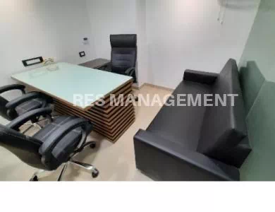 916 sq.ft. office Fully Furnished in Shivalik Shilp 1 cabin conference 17 seating