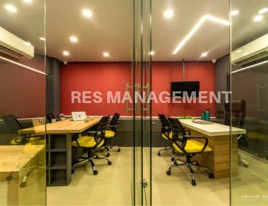 1255 ft office for rent fully furnished with 3 cabin conference 28 seating